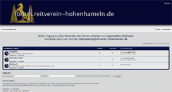 Desktop Screenshot of forum.reitverein-hohenhameln.de