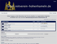Tablet Screenshot of forum.reitverein-hohenhameln.de